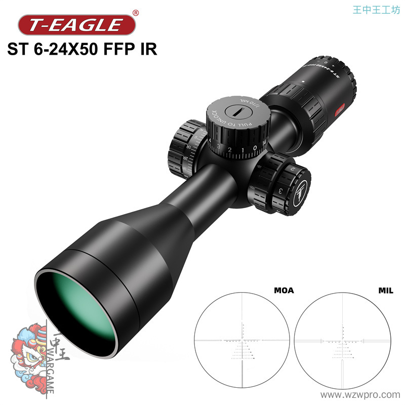 T-EAGLE/突鹰创新高端前置星际ST6-24*50FFP IR