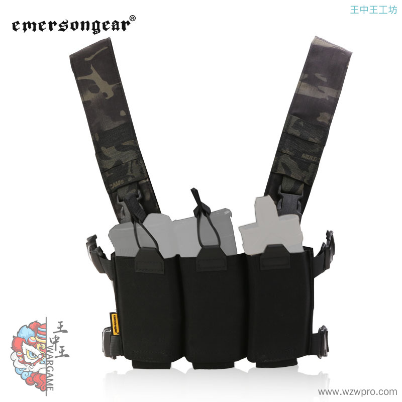 爱默生Emersongear 背心夹套面板胸挂LV Placard 5.56三联面板EM6379