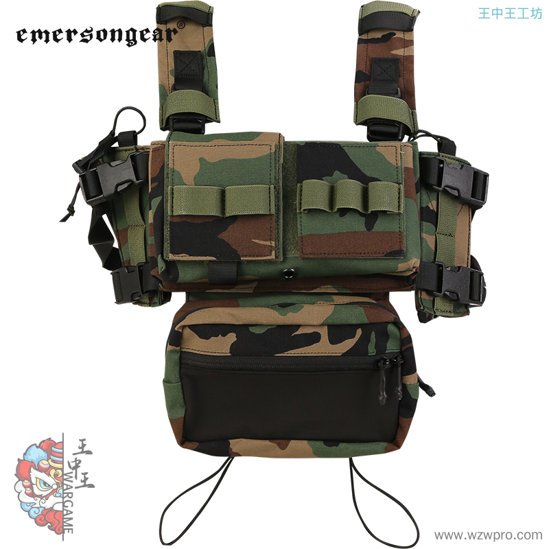 爱默生Emersongear 战术背心MK3战术胸挂肚兜 轻便肚兜可搭配背心EM2961-