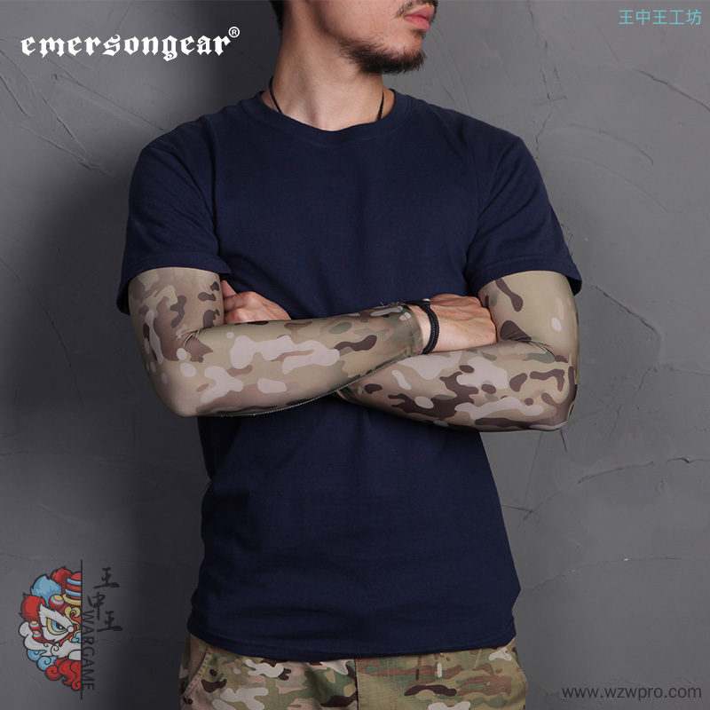 爱默生EmersonGear户外运动防晒迷彩护臂男夏钓鱼骑行防晒袖套EM9345