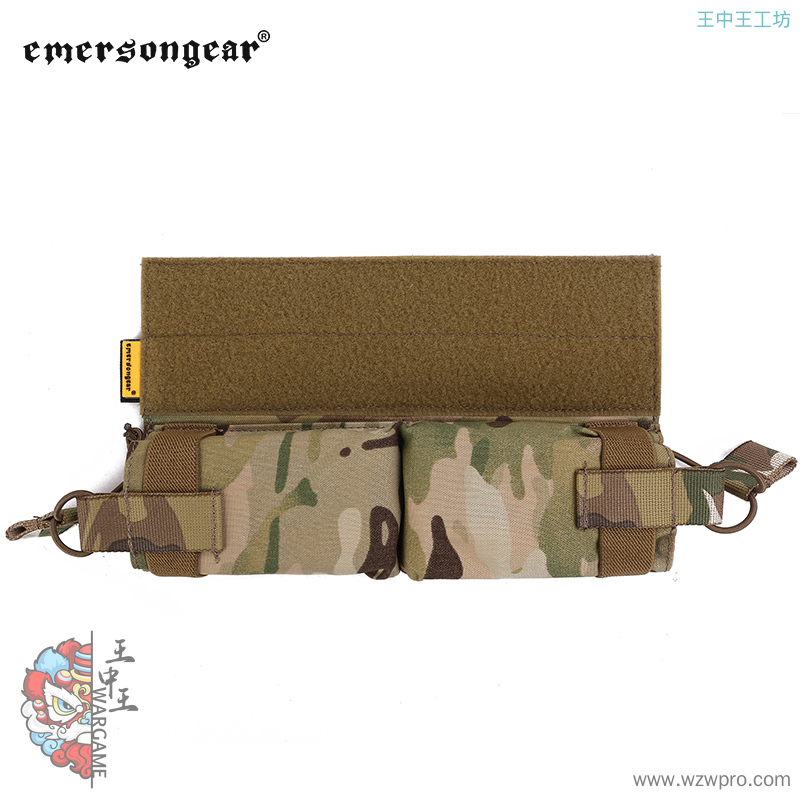 爱默生EmersonGear 背心下挂侧拉M4 夹包 军迷附包双联夹袋 EM9044
