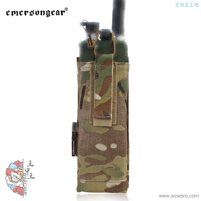 爱默生EMERSON 战术背心附包小包军迷CP AVS背心专用对讲机袋EM8346