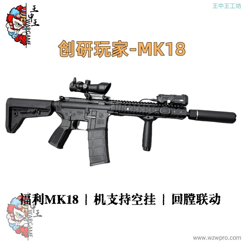 创研玩家 福利MK18，机片支持空挂+回膛联动，金齿波箱带预供弹
